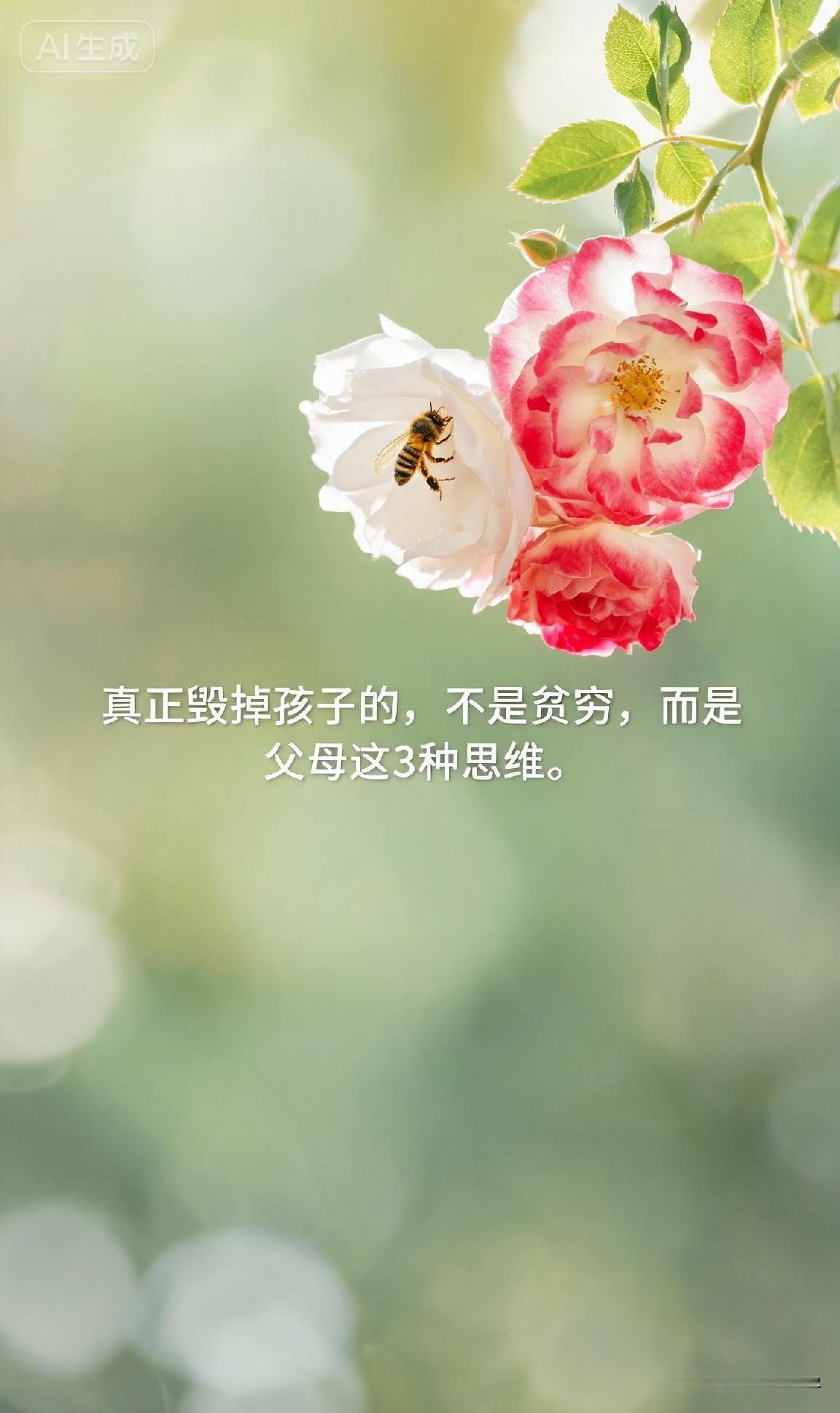 真正毁掉孩子的，不是贫穷，而是父母这3种思维。

我们总以为，让孩子输在起跑线上