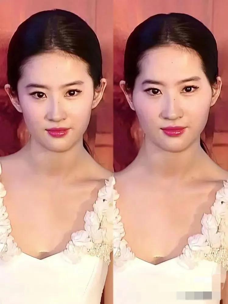 还在一本正经胡说八道！刘亦菲很丑？这明显是修图！谁看不出来出来这是修图？把她的颧