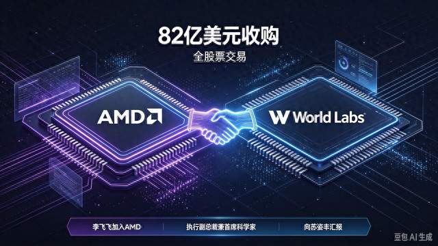 82亿收购World Labs，李飞飞加盟AMD强强联手