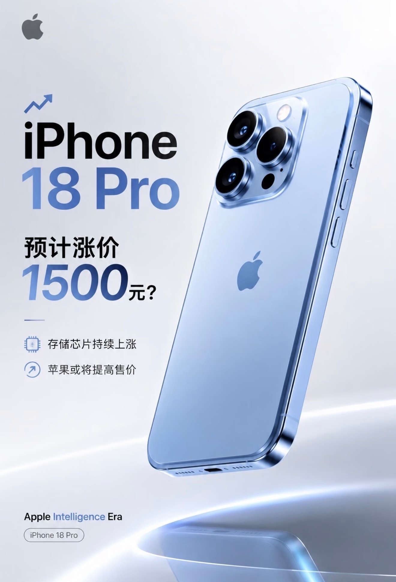 苹果全面涨价库克实锤苹果全系列要涨价了现在AI行业疯狂囤存储芯片，产能全给服务器