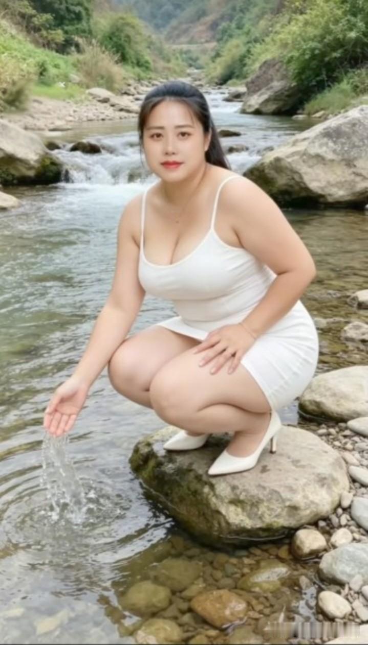 在溪边戏水，感觉妙不可言！牛背梁国家森林公园森林覆盖率达93%，空气负氧离子含量