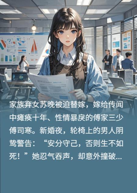 第1章：替嫁残废？新婚夜的冰冷警告！

深夜，苏家别墅灯火通明，气氛压抑。

“