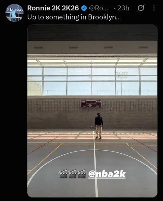 🎥文班亚马现身布鲁克林，参与NBA2K27封面拍摄工作美媒Basketball