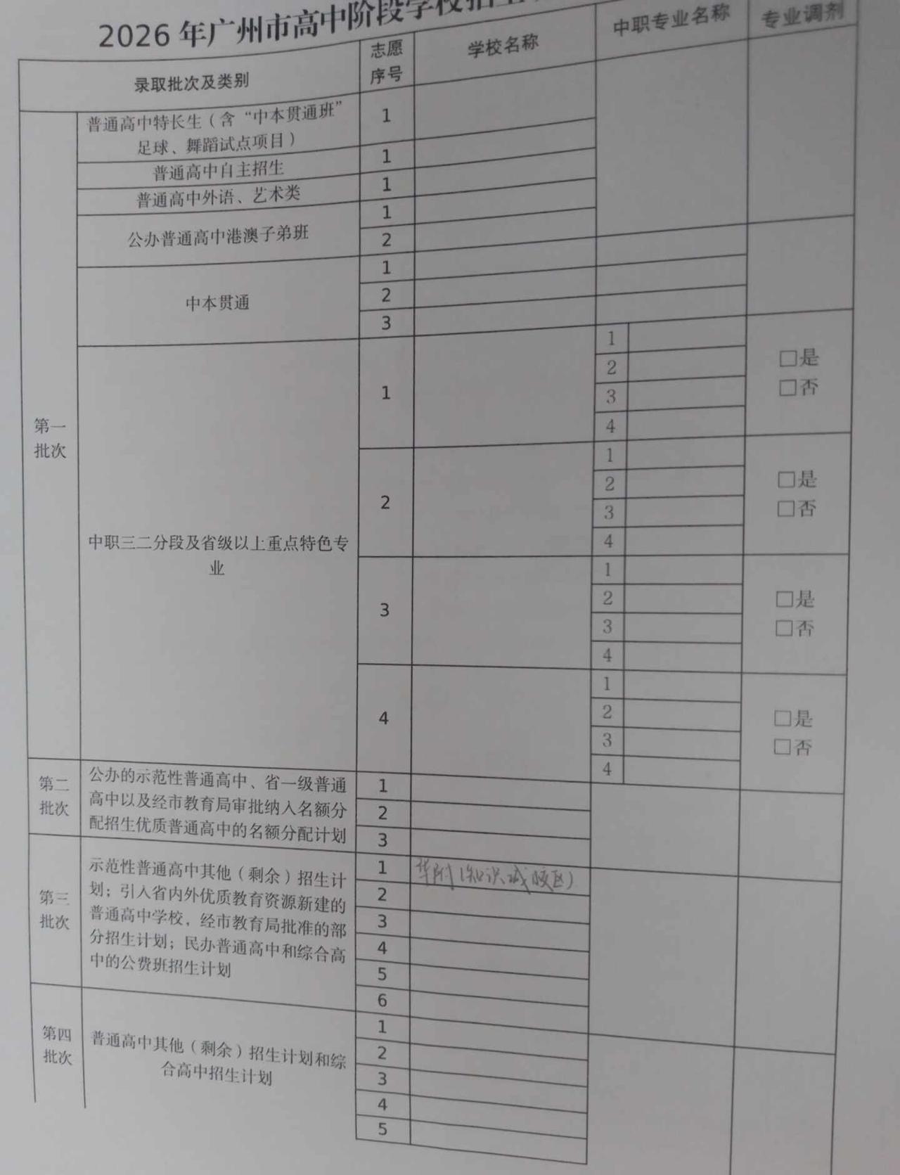 我要去华附。
志愿也是直接这样填完了。中考 广州初三一模 中考志愿填报 择校 华