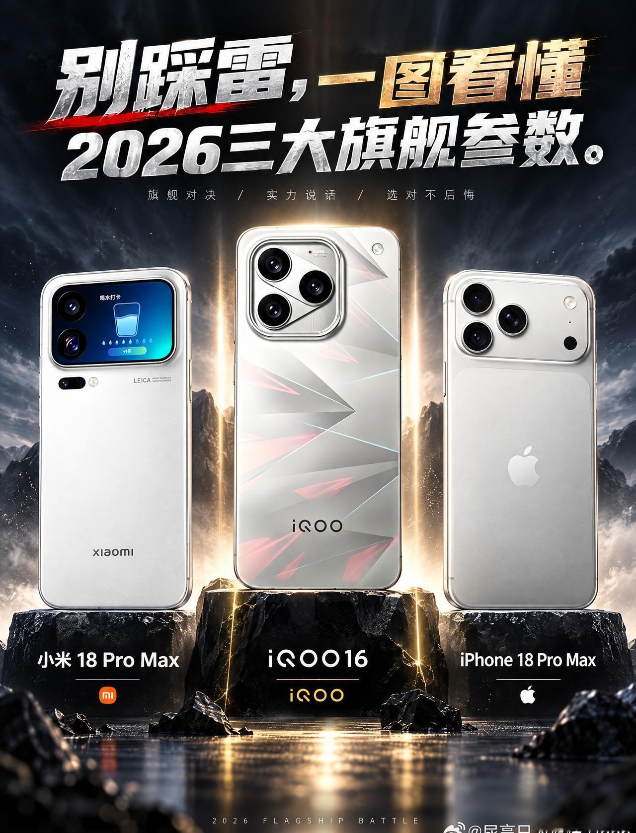别踩雷，看懂果米酷三大旗舰
想换旗舰的先别急着掏钱！今天对比iPhone 18 