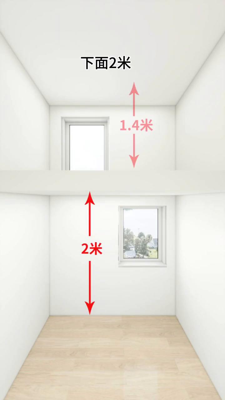 3m的"烟囱房"怎么住？
该房子长2米，宽1.7米，高3.5米，怎么住？
·1、