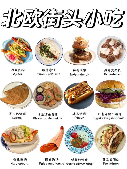 北欧必吃街头美食有哪些❓