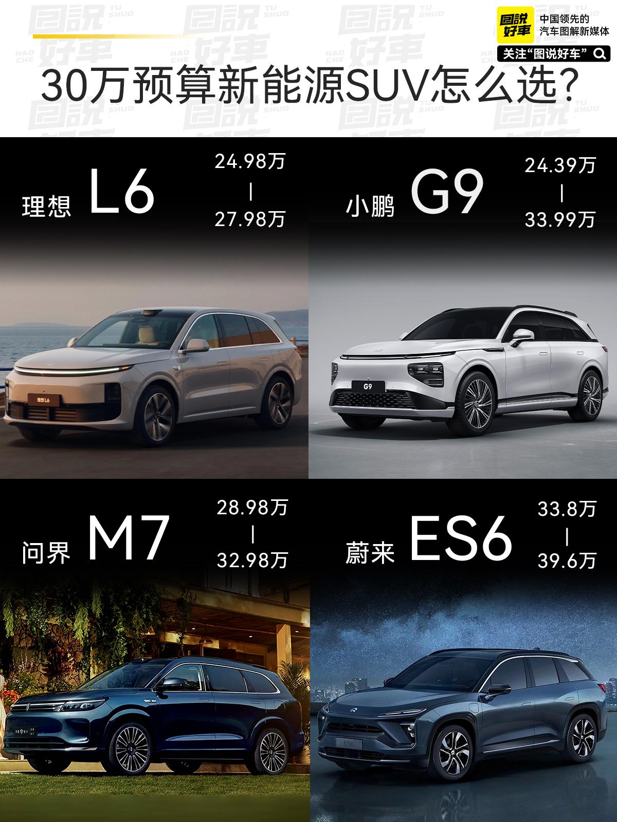 30万左右新能源SUV怎么选。