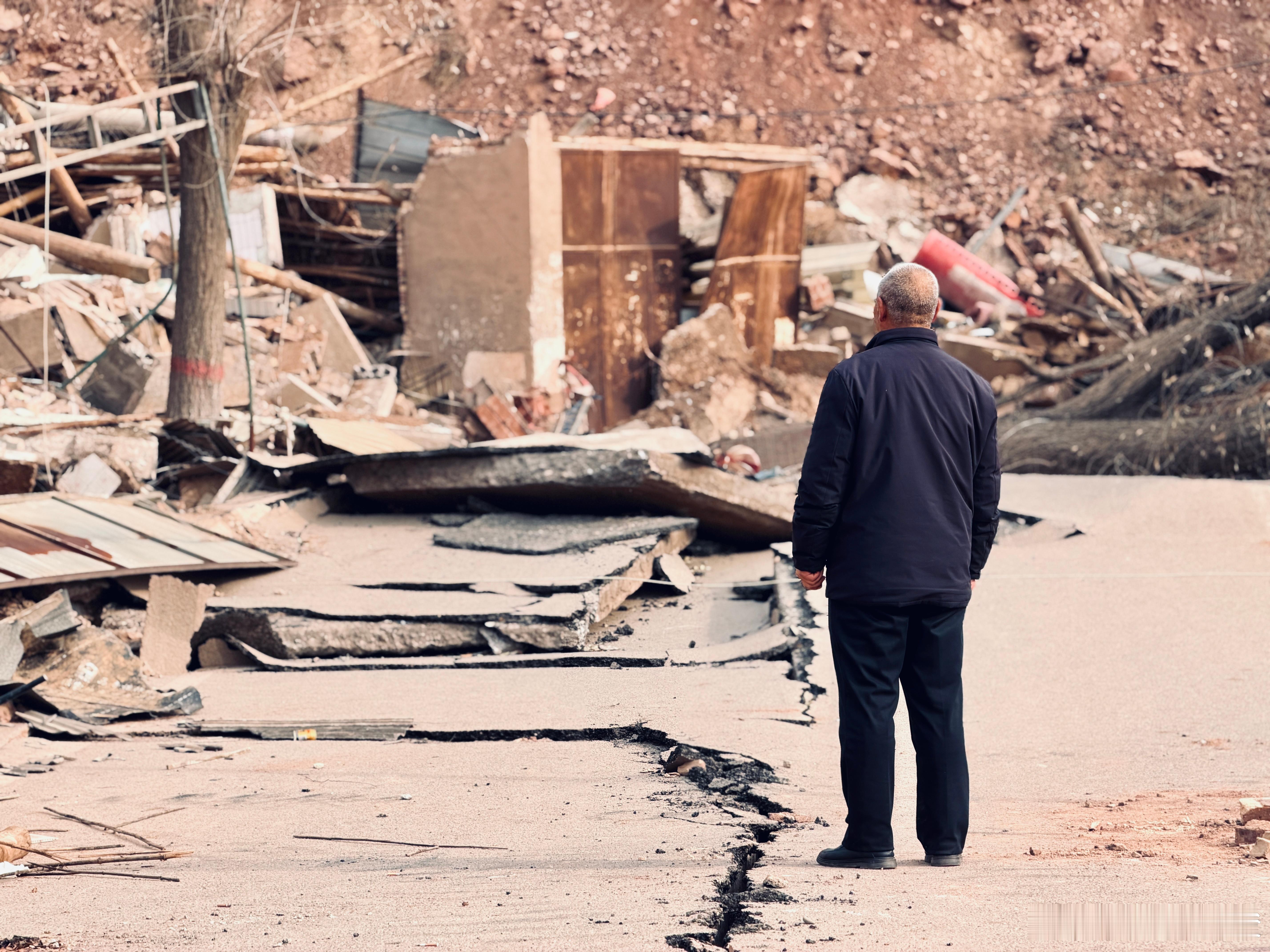 他叫张得元，是甘肃临夏州永靖县盐锅峡镇黄茨村滑坡的“吹哨人”。12月10日，黄茨