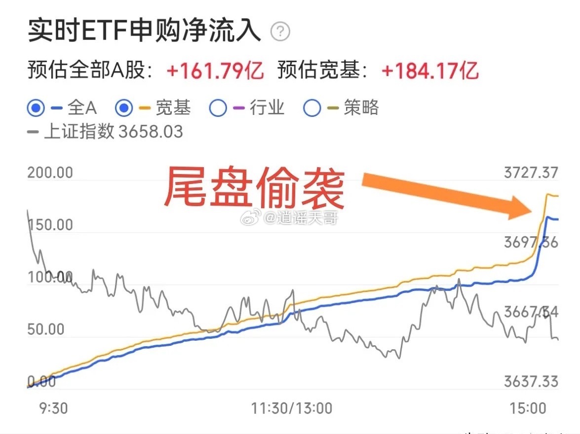 不是散户恐慌，宽基天天尾盘放量拉一下，我认为是策略不当。为什么“尾盘拉宽基”是糟