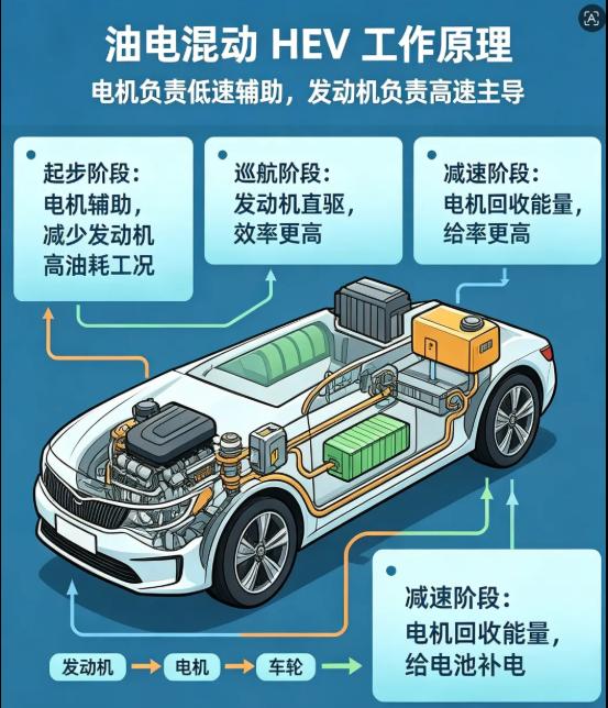 不懂充电、只想省油！HEV混动才是家用代步真香选择
很多人纠结买车选油车还是电车