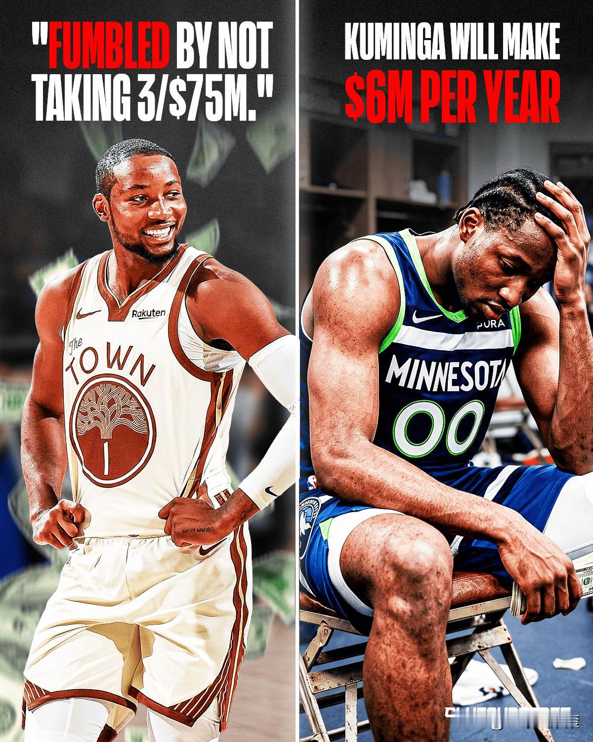 NBA年度最大笑话！拒绝勇士3年7500万，如今年薪仅600万，赌身家彻底赌崩?