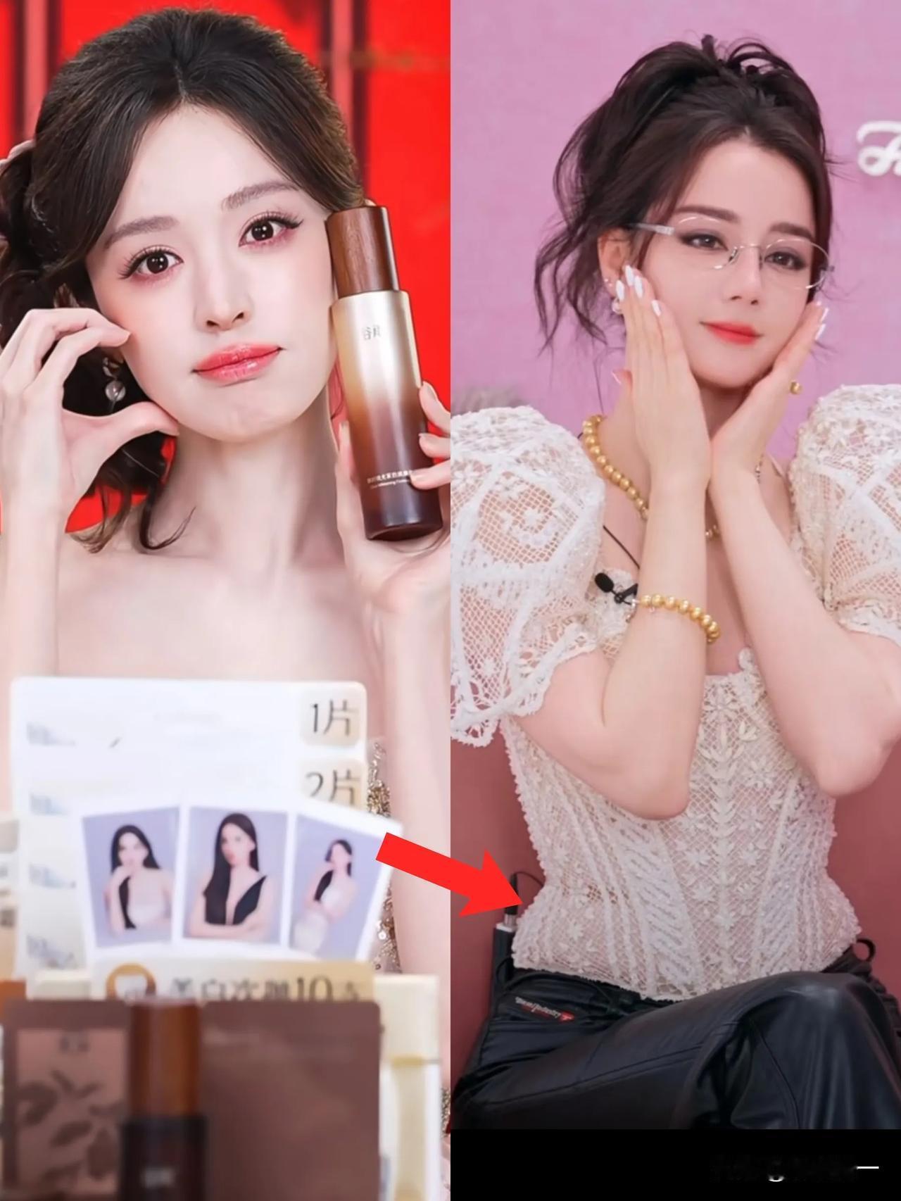 是不是到了30岁之后还是不能胖啊
33岁热巴穿蕾丝高定泡泡袖上衣，坐下时肚子肉突