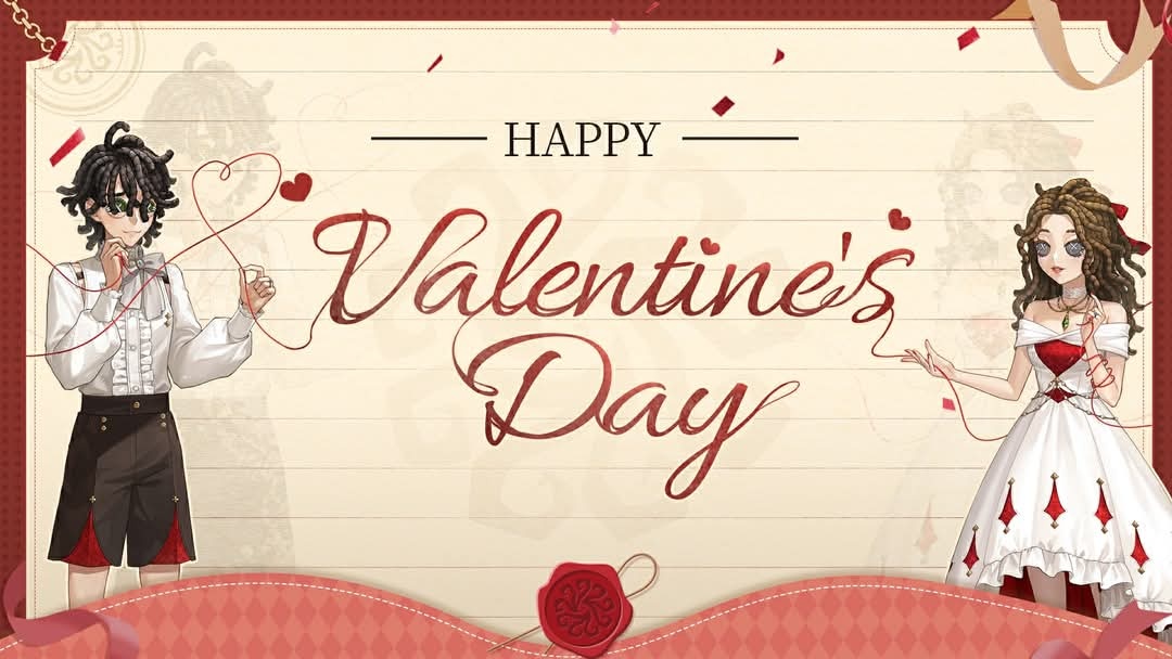 外服贺图 - 节日用热情交织爱意，紧握那条红色的命运丝线🌹💝 Happy V