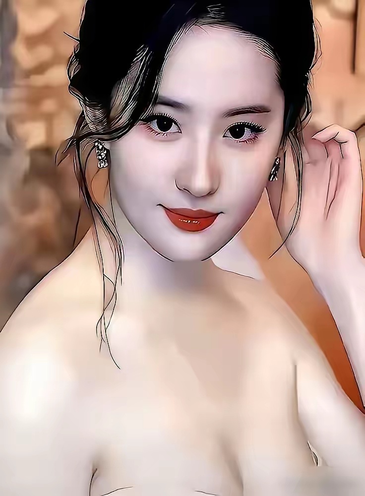 要说女星里嘴唇最性感的，刘亦菲必须拥有姓名！她咬唇时，粉嫩脸颊更动人，轻轻一咬就