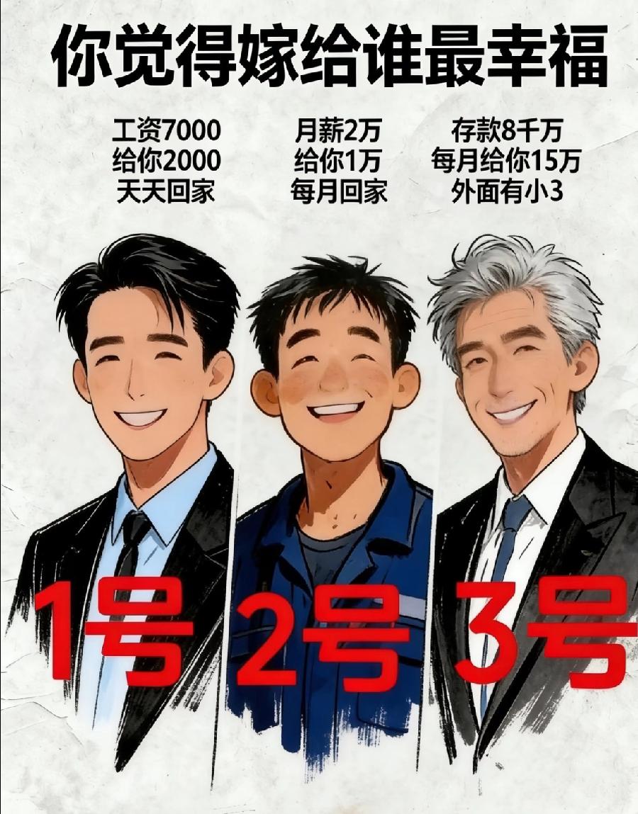 说实话，让你选，你想嫁给谁？[what]