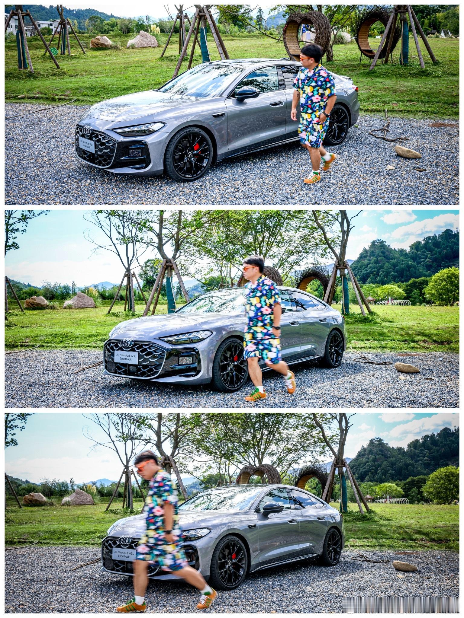今日和上汽奥迪A5L Sportback绕车三连拍！你们先说帅不帅！上汽奥迪a5