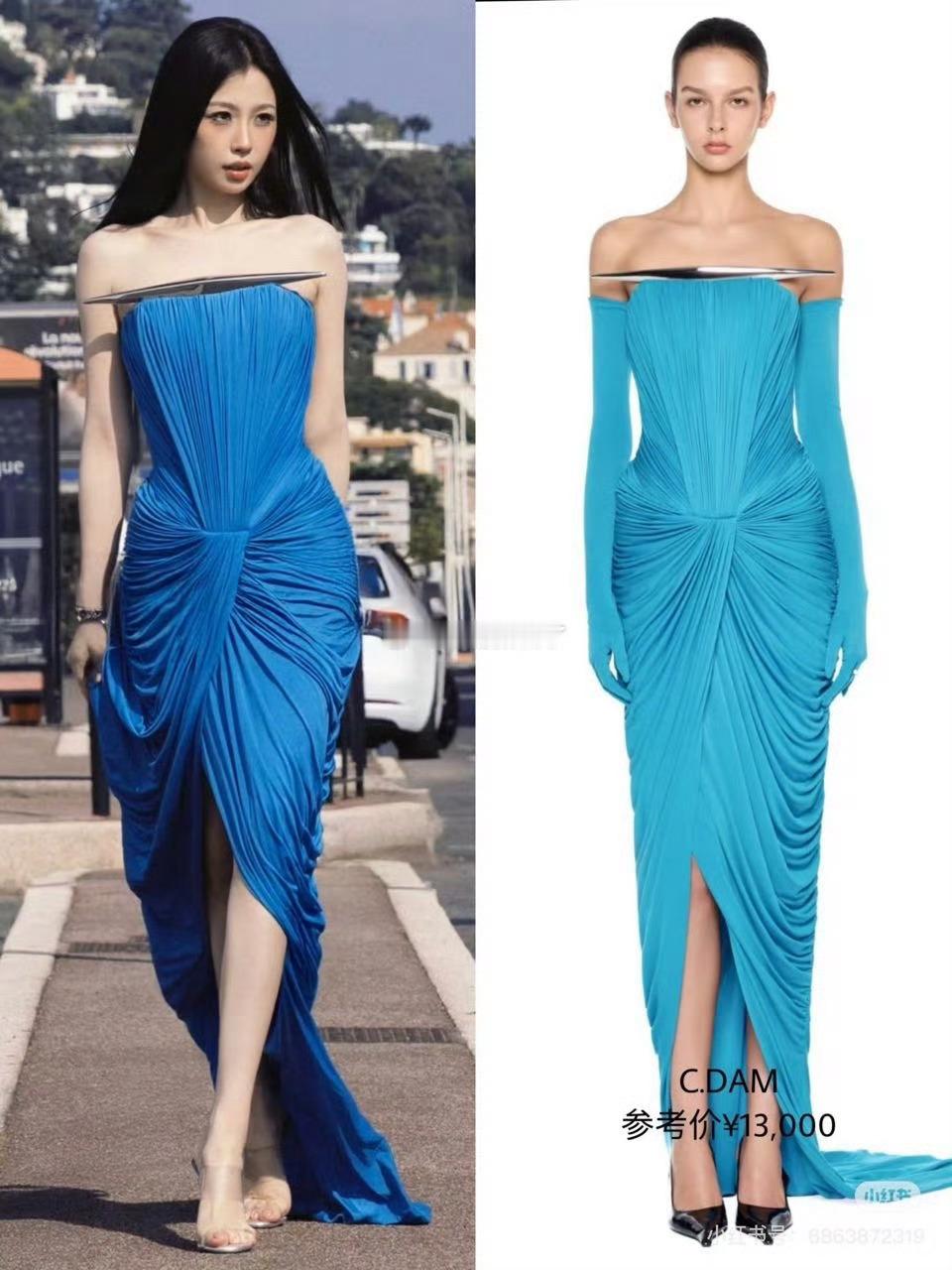 网友指出虞书欣出图和品牌方的衣服颜色不一样 