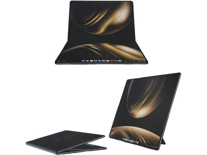 华为MateBook Fold，折叠PC新体验！超轻薄设计，展开是视野宽阔的大屏