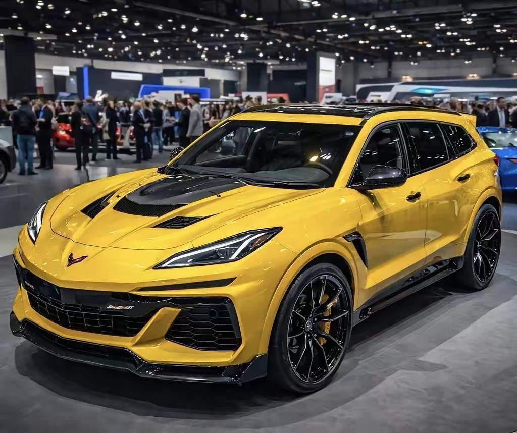 据说这是网友根据美式主打赛道级动力的旗舰性能跑车——科尔维特ZR1，打造的科尔维