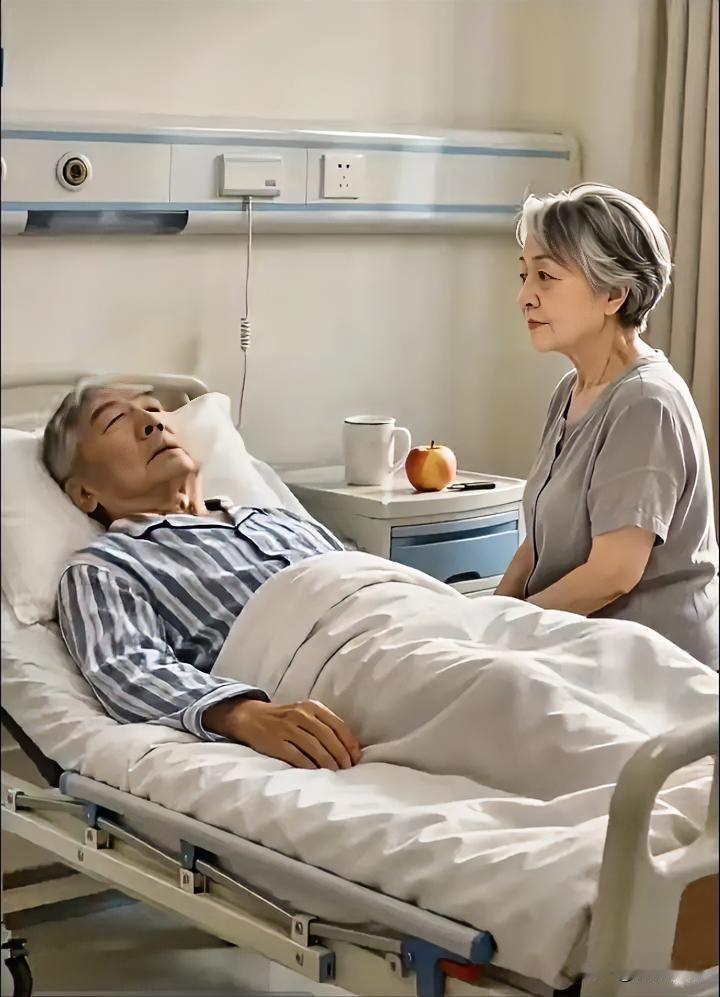 贪官行将巧木，临终之前望着病榻之前为他削苹果的夫人不无愧疚地缓缓说道：“对不起！