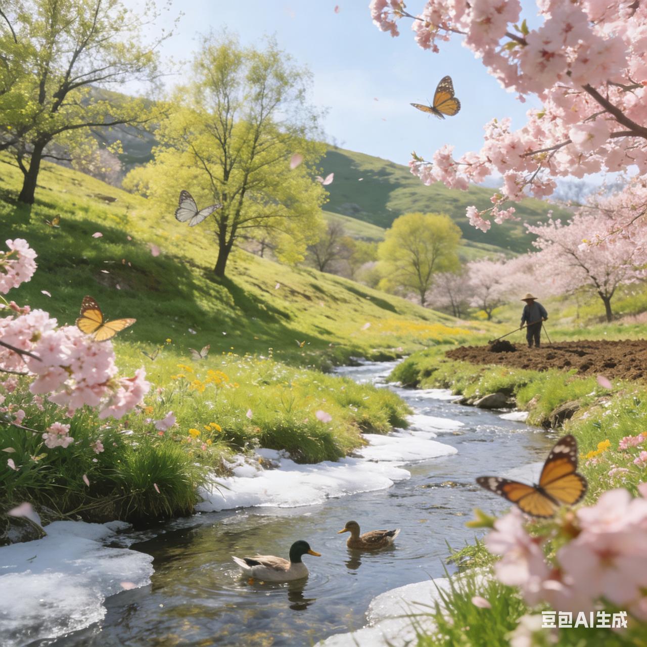 新年爱好打卡春天万物复苏。
