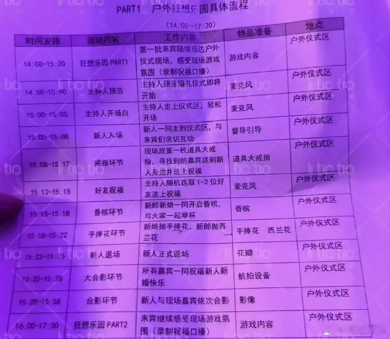 黄子韬徐艺洋婚礼流程 黄子韬徐艺洋婚礼细节超有梗，仪式感里全是生活小浪漫 ​​​