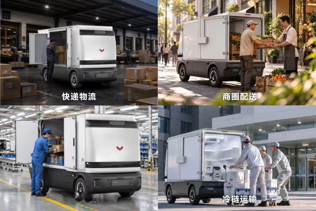 【上汽通用五菱进军无人配送赛道】上汽通用五菱发布无人物流车10 月 30 日消息