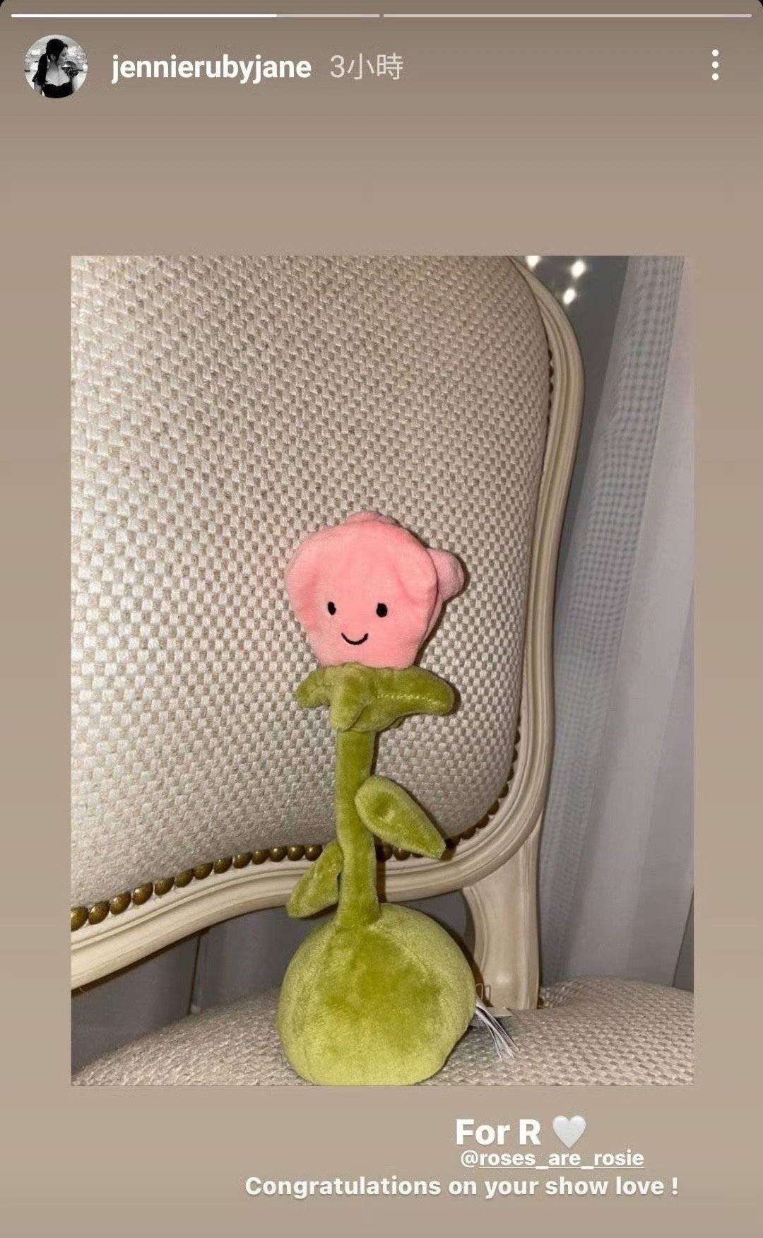 白眼狼这么多年就送了一朵玩偶花啊[思考] ​​​