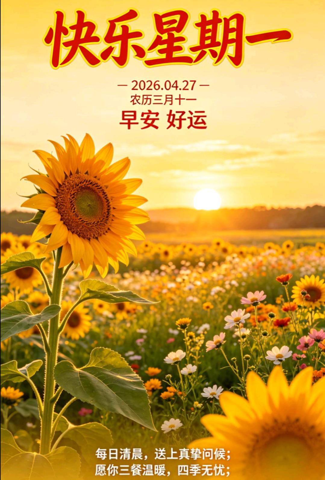 🌄✨晨光为序，开启周一。生活不会辜负每一个认真生活的人，愿我们带着热爱与从容，