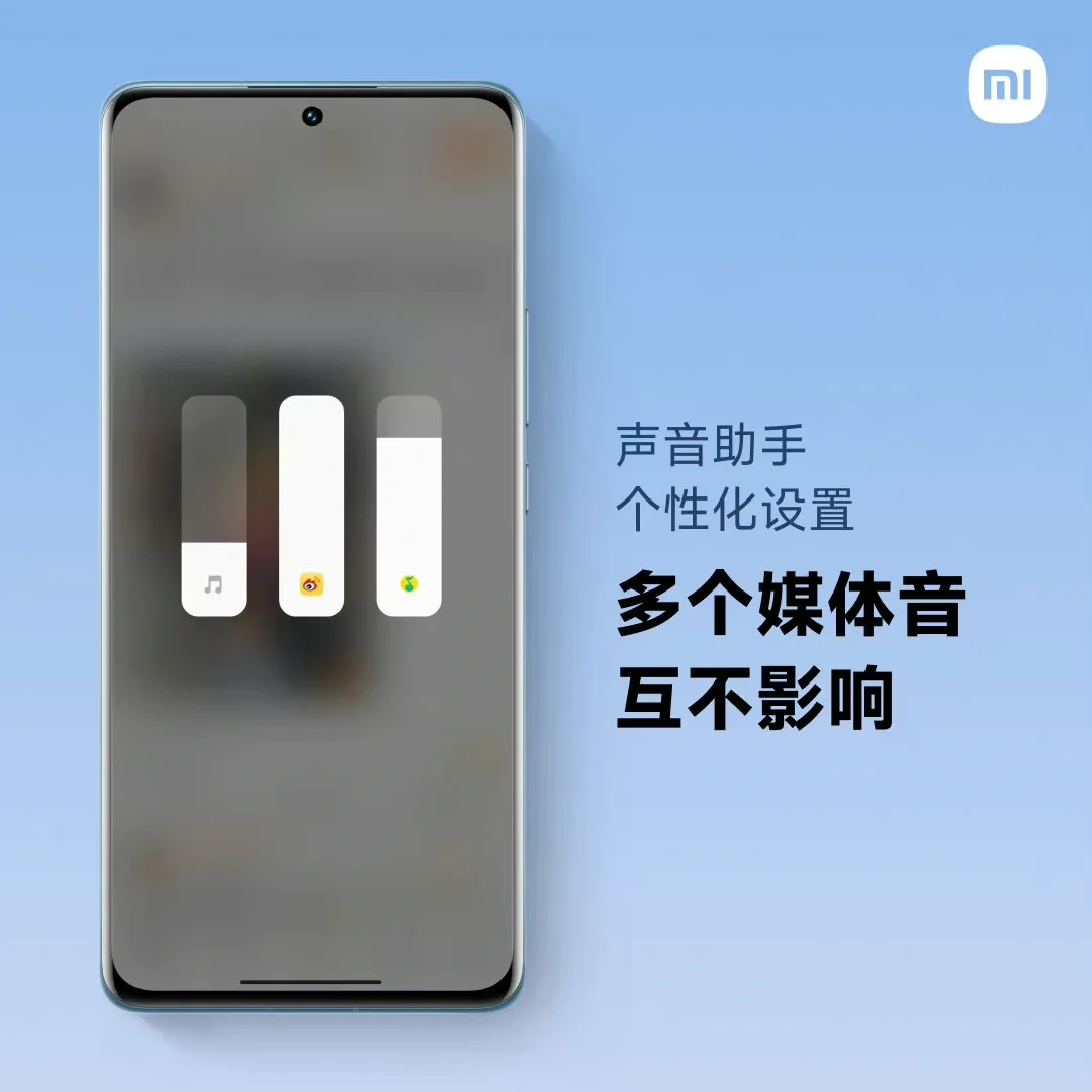 MIUI声音助手，可单独调节各个App音量