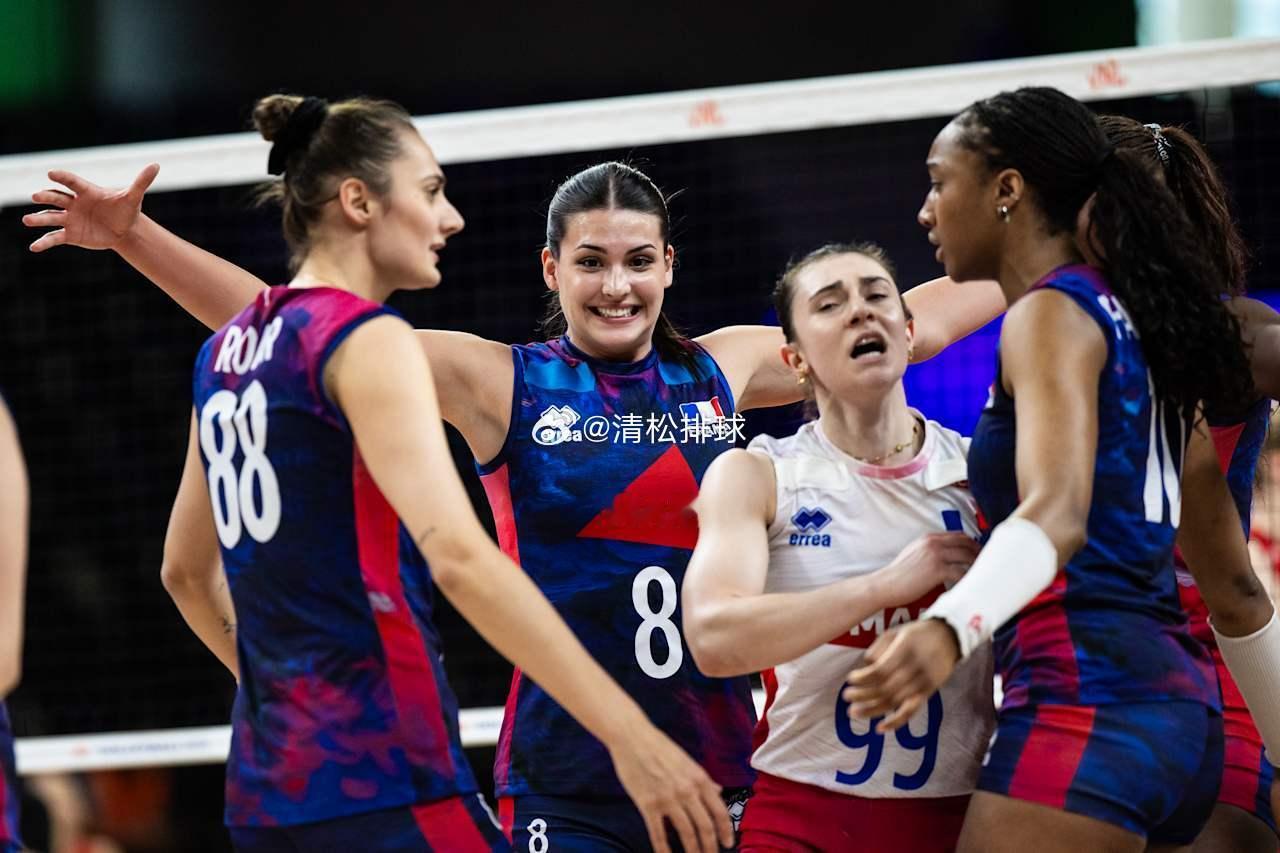 法国女排五局失误40分清松带你看排球2026年世界女排联赛