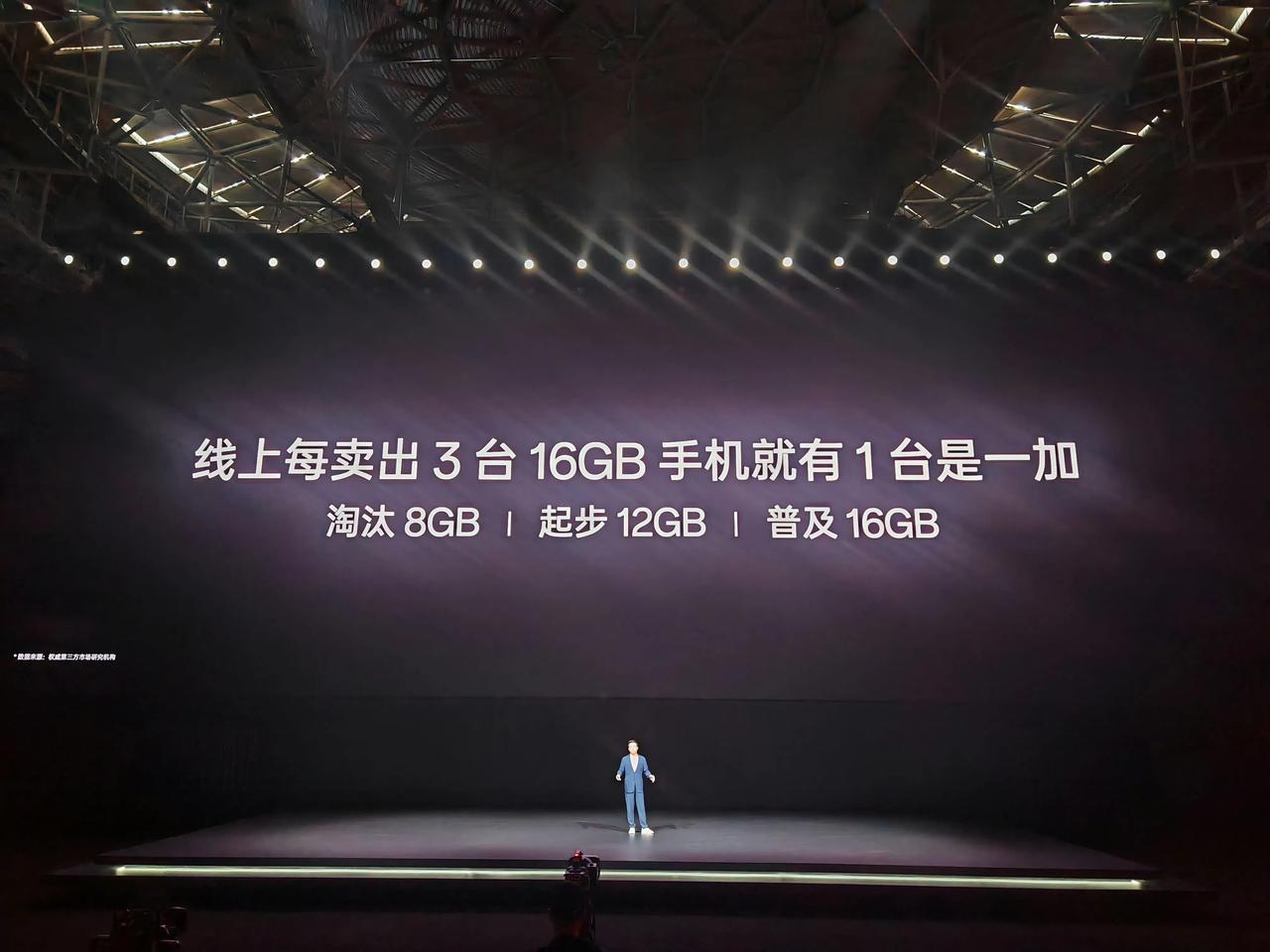 “友商最近发布的产品都淘汰了8GB，用上12、16GB”，“线上每卖出三台16G