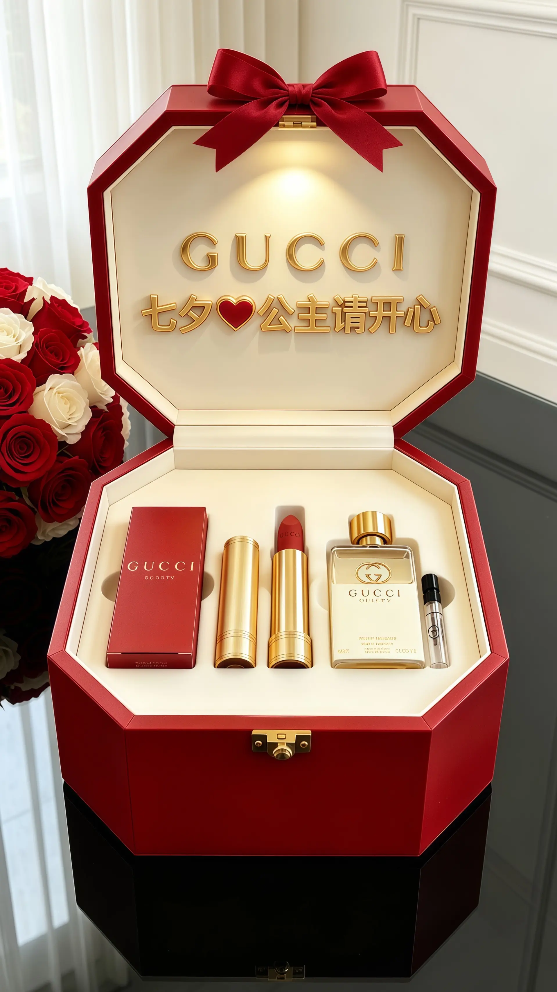 gucci礼盒 女生不能拒绝的礼物 七夕节礼物  女生喜欢收到的礼物 七夕礼物
