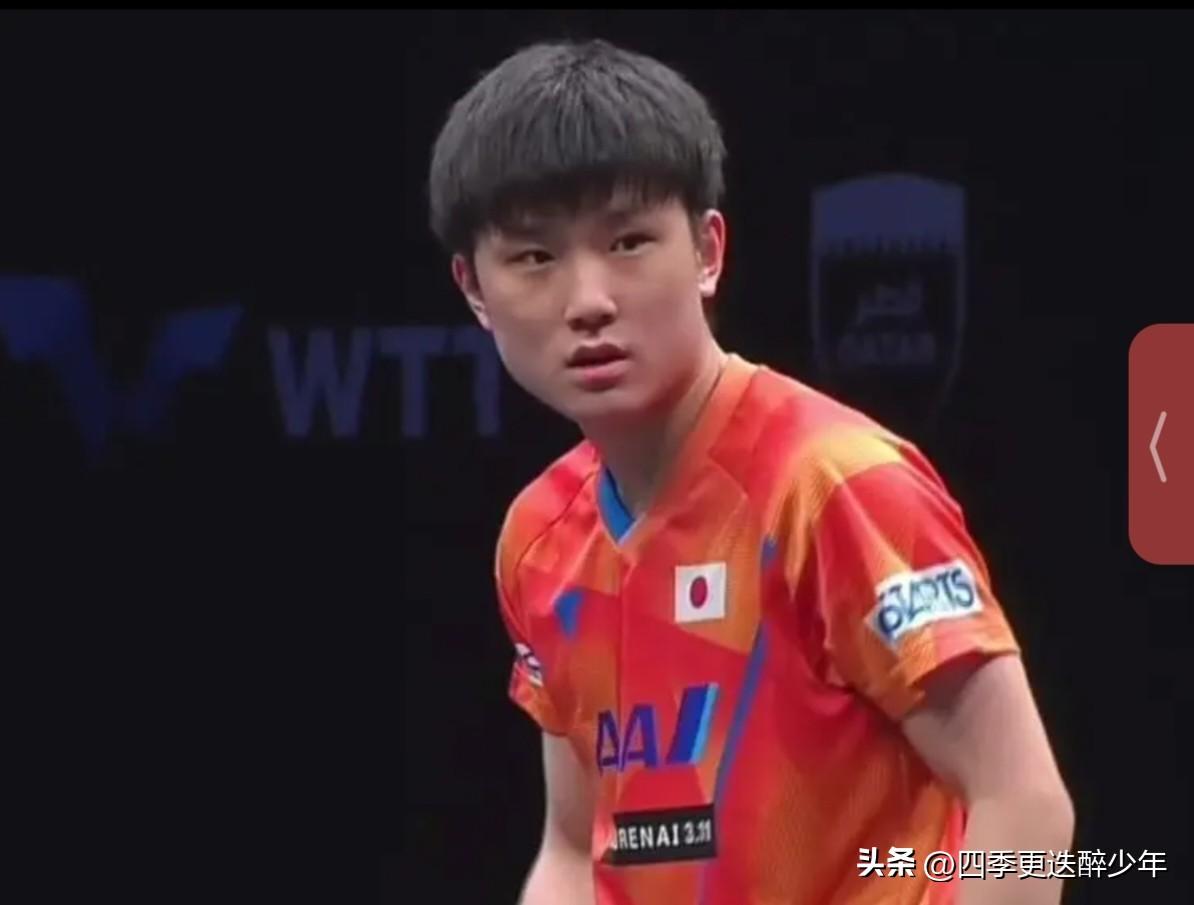 重庆冠军赛男单1/16决赛：
  张本智和VS卡尔伯格。
  第一局张本智和4：