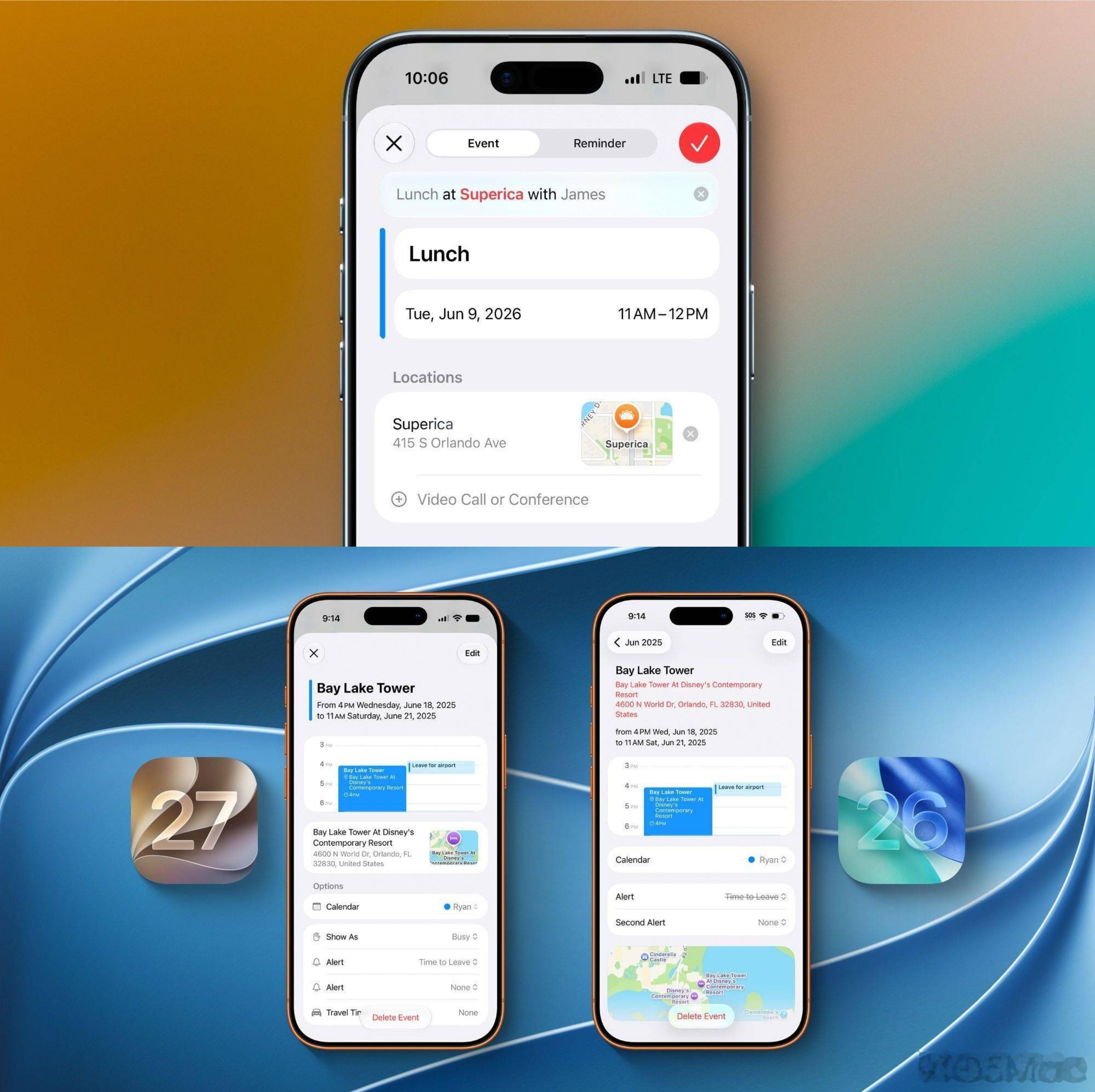 iOS27日历更新汇总看了iOS 27日历的更新，确实没多少炸裂功能，但是苹果也