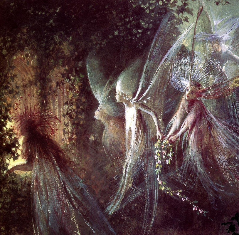 *菲茨杰拉德透过哥特式拱门窥探的仙灵-𝑭𝒂𝒊𝒓𝒊𝒆𝒔 𝑳𝒐𝒐