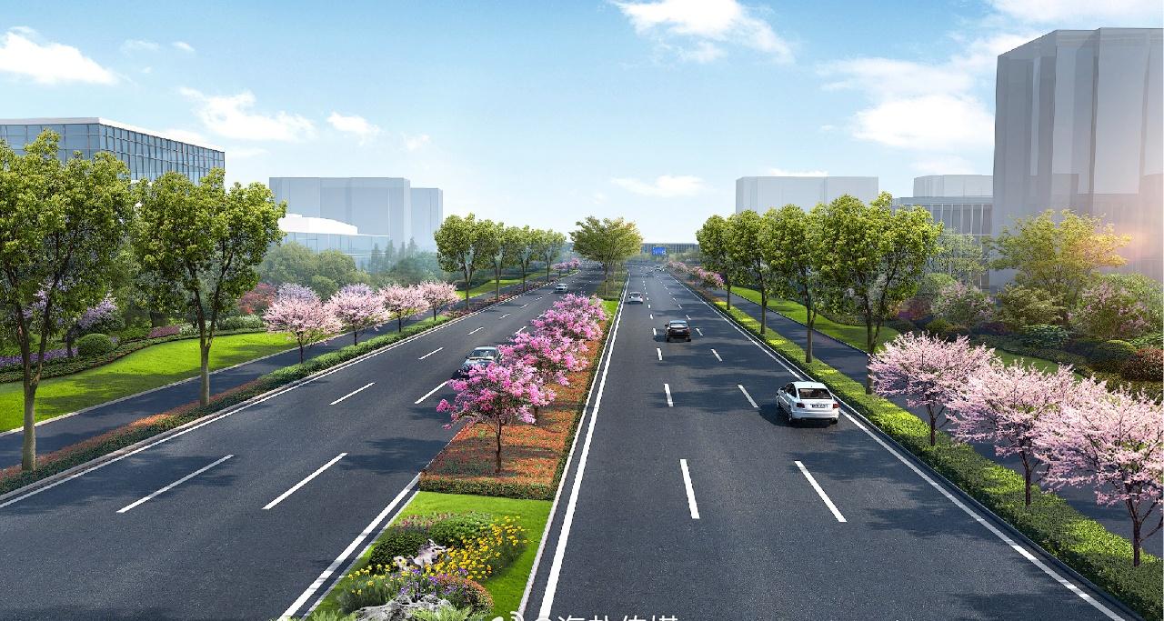 【2.7公里 双向六车道！海盐如意大道来了】在建的如意大道将是一条东西向的城市主