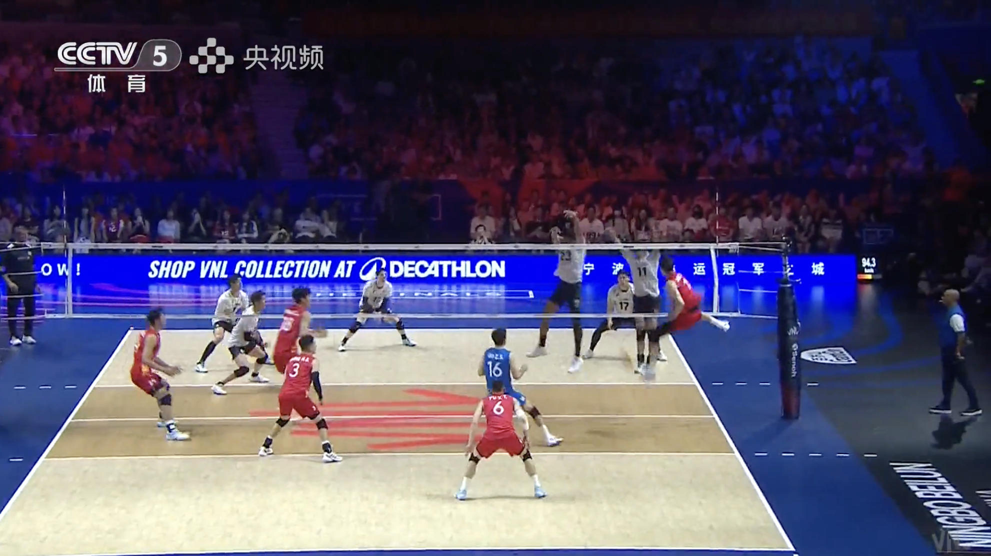 中国男排🇨🇳 1-2 🇯🇵日本男排【25-23、23-25、16-25】