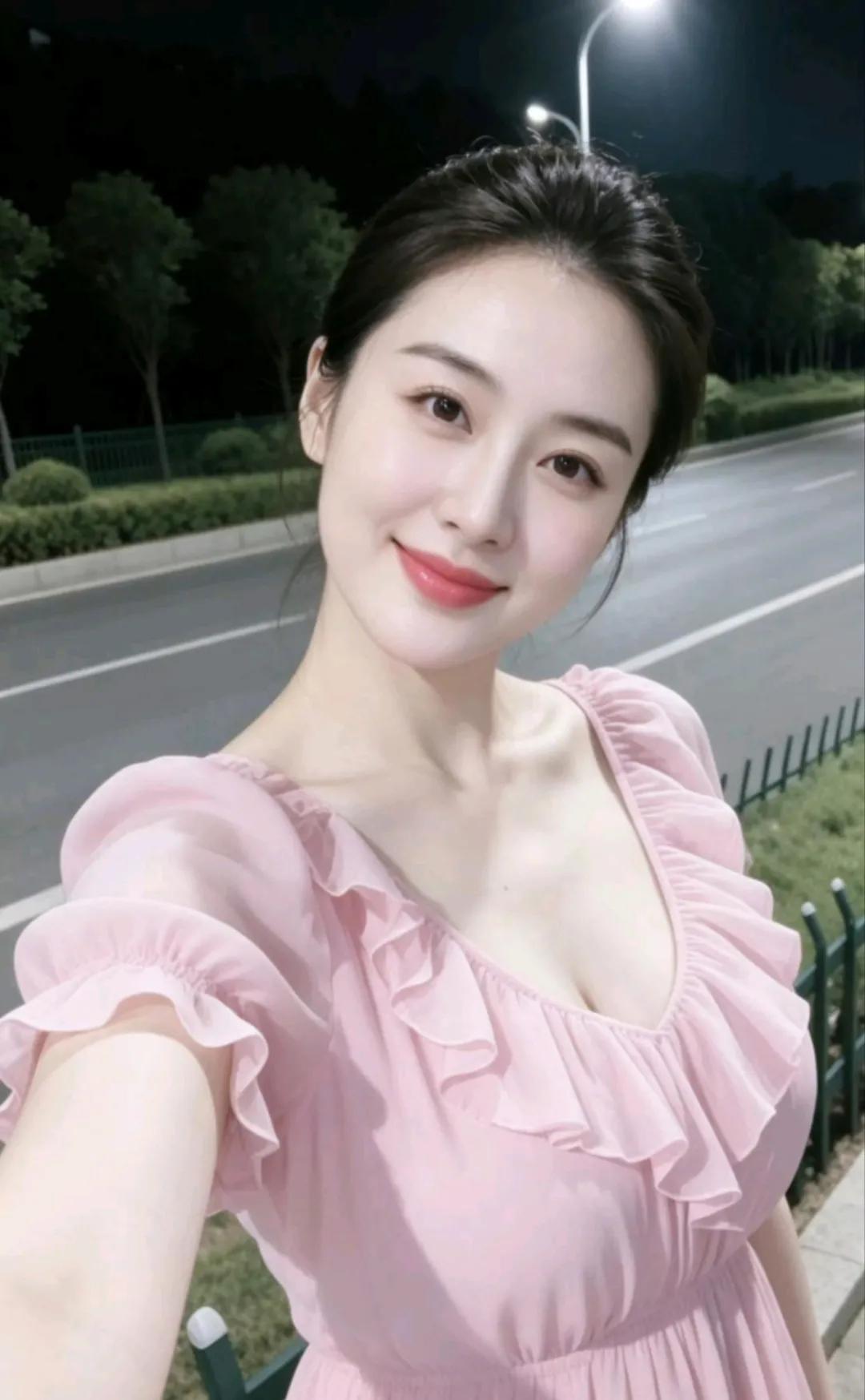 这绝对可以堪称绝佳美女！皮肤细腻，白里透红，容貌甜美，温暖人心，五官长相精致，美