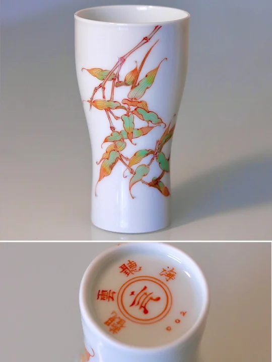 粉丝定制｜“觀雲聽海”款兼工带写竹叶春茶杯
