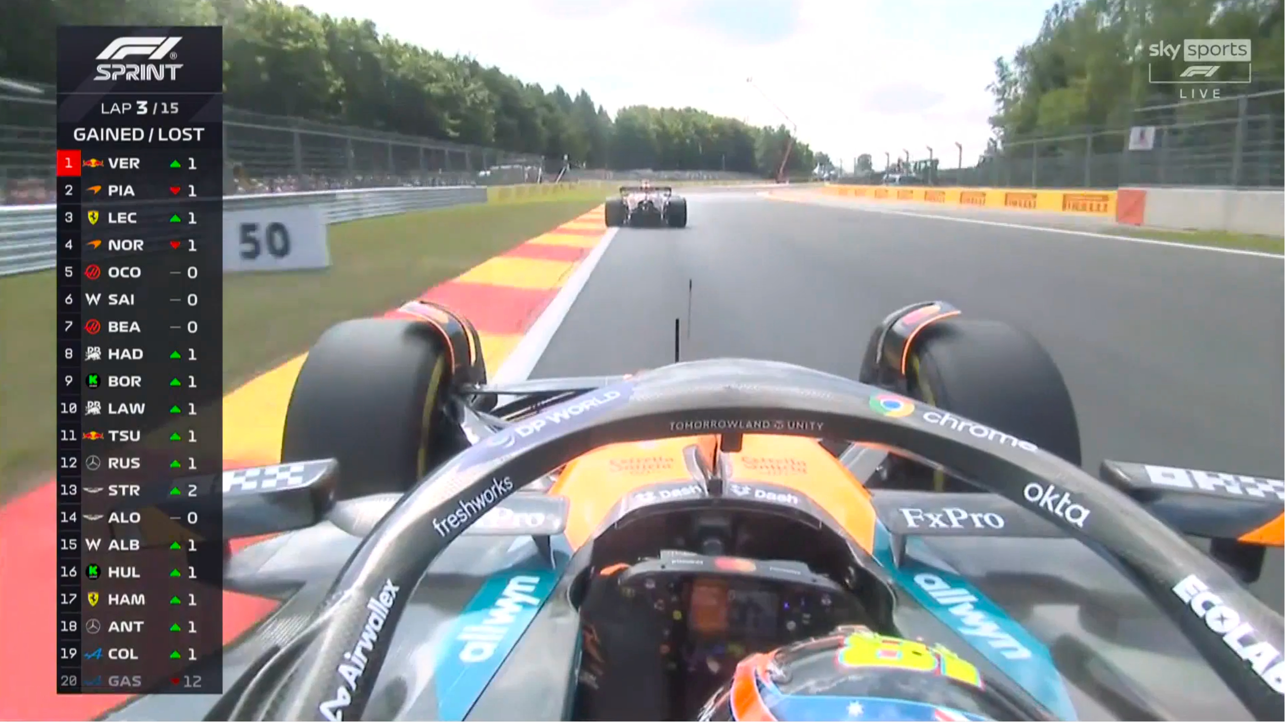 开着DRS都追不上[二哈]F12025F1比利时大奖赛 ​​​