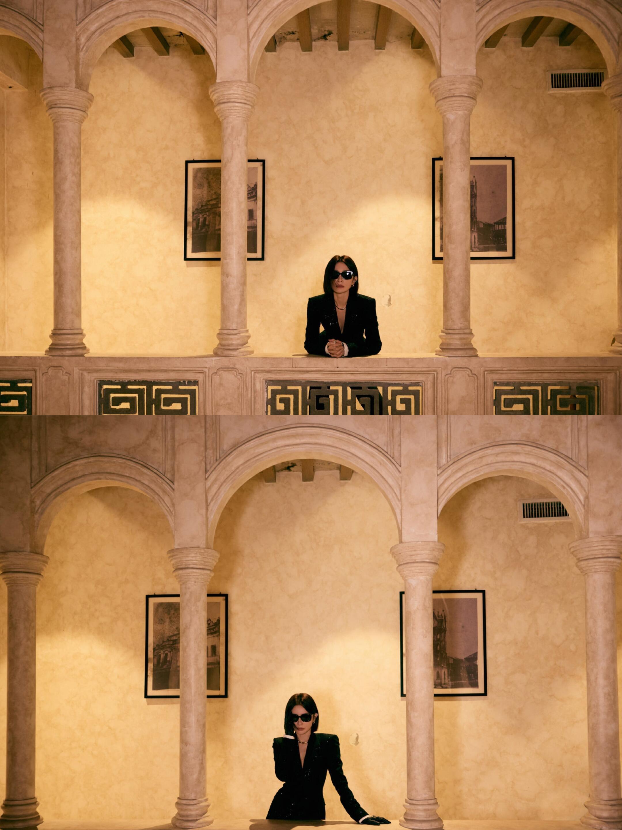 秦岚星光大赏cos双生花星光大赏红毯 双生花还是得看姐姐，利落的线条、坚定的眼神