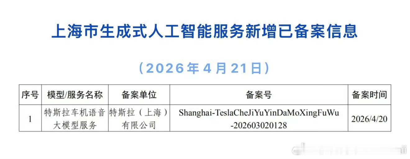 特斯拉方面人士向第一财经记者回应称：“敬请期待”。 