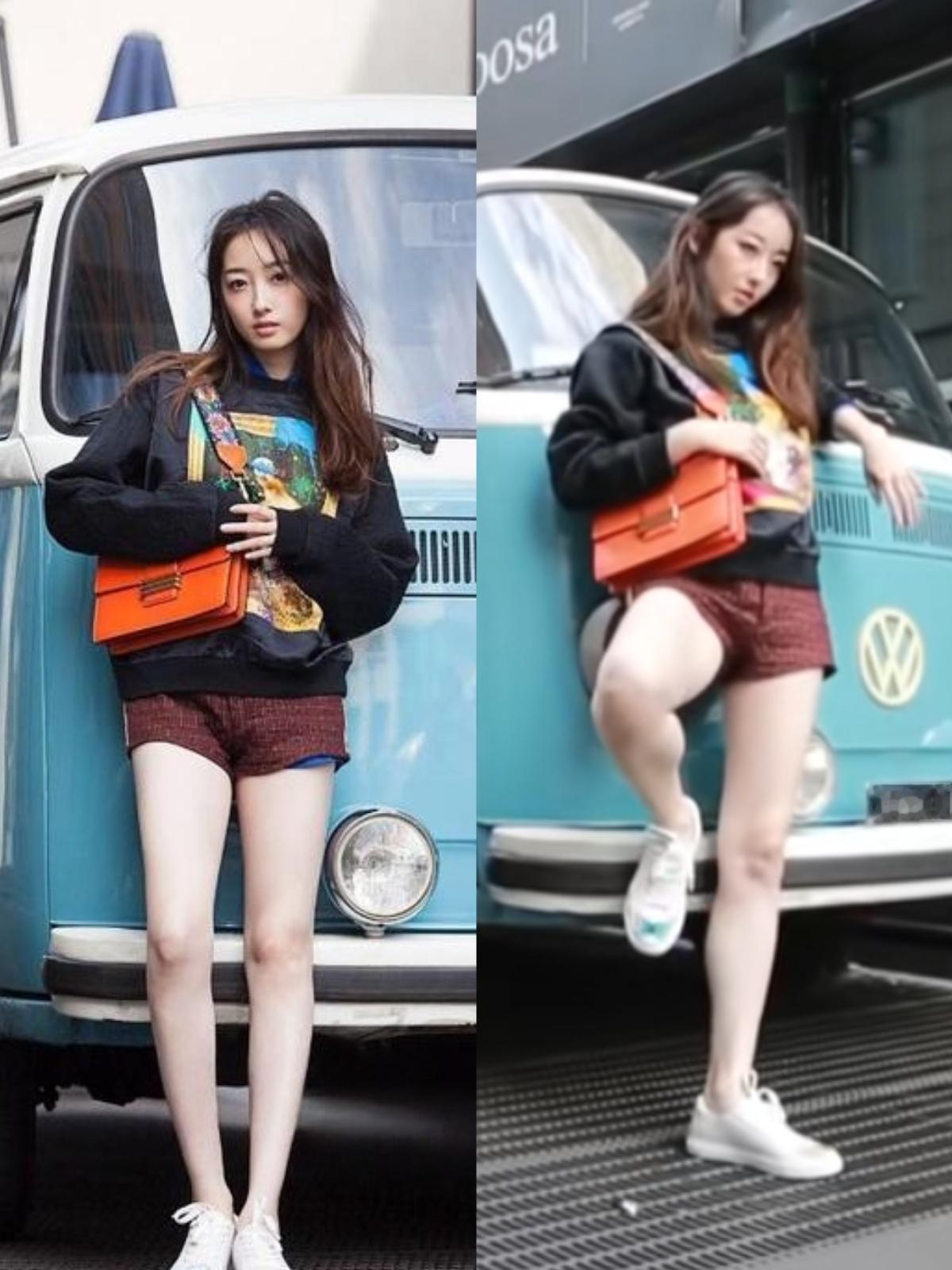 蒋梦婕写真的路人视角曝光:体态没有精修图那么好，但白是真的白。
可以说内娱很少有