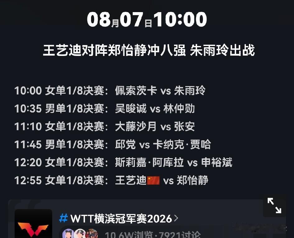 今天的重头戏是向鹏。向鹏今天碰到的是张本智和，不好打。向鹏只在2022赢过一次，