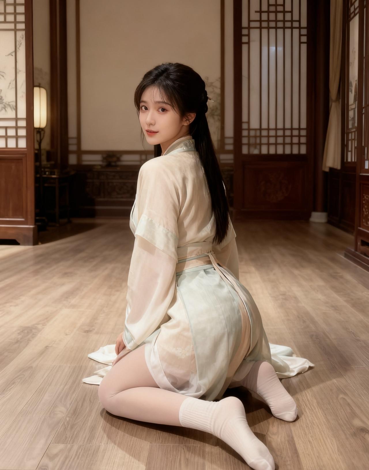 青春合集1️⃣1️⃣
烟纱沾春，回身眸底，雾软风轻。
裙落如阶月，未醒。