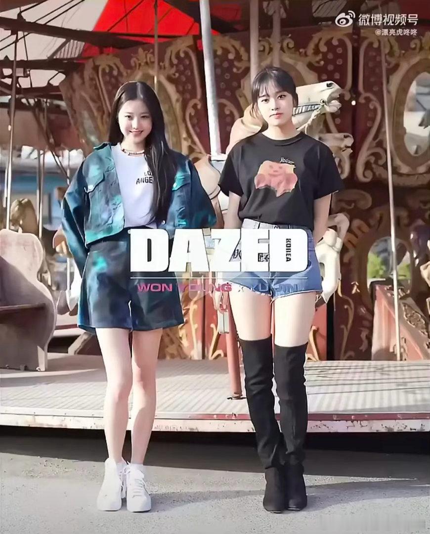 早期的张元英和安宥真看起来真的像换头了 