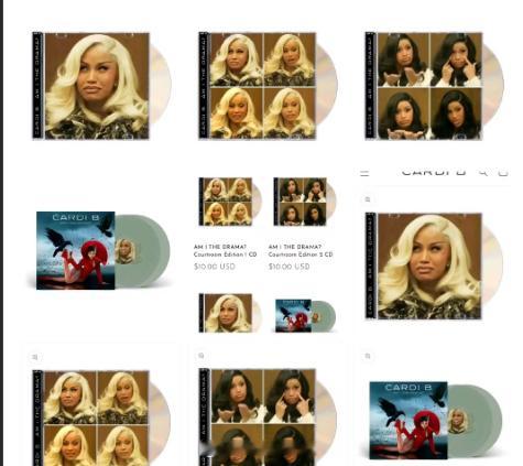 cardib把法庭表情包做成新专辑封面cardib官网上架自己法庭表情包 卡姐[