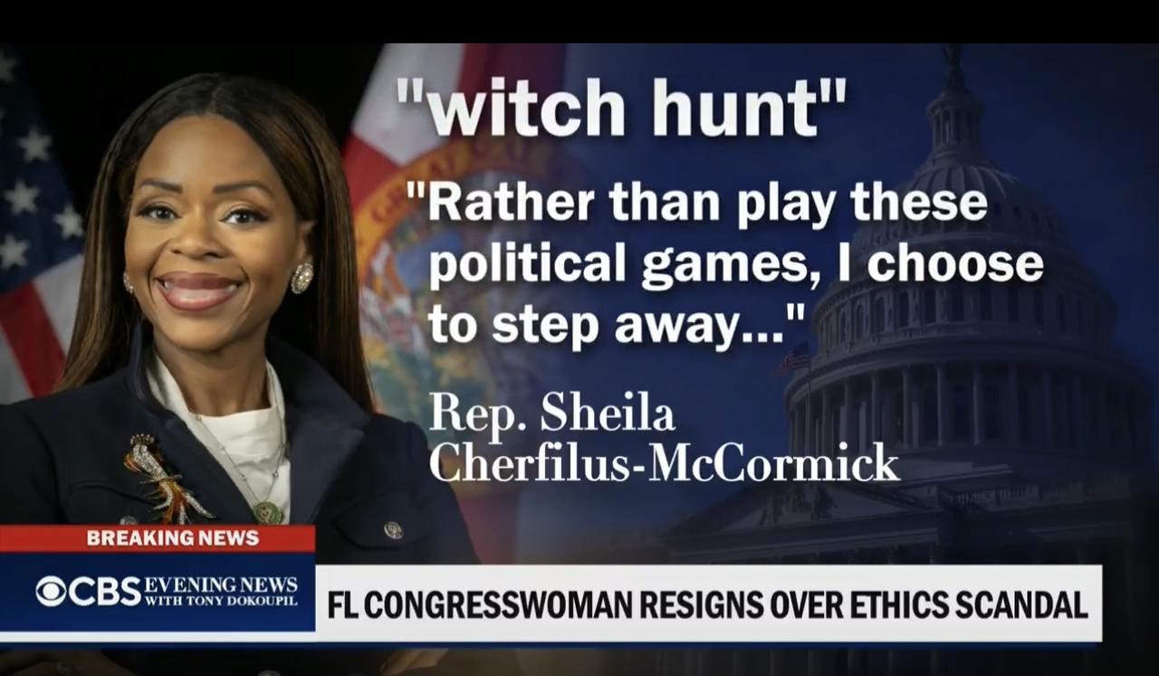 美国佛罗里达州民主党众议员希拉·谢菲勒斯-麦考密克（Sheila Cherfil